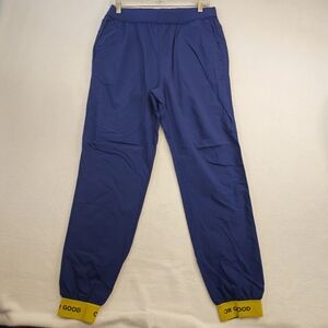 Cotopaxi Men'sbBlue Joggers with Yellow Cuffs Size M